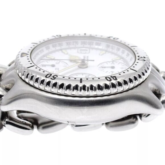 TAG HEUER S/el CG2110-R0 Chronograph white Dial Automatic Men\'s Watch_866268 main image 9